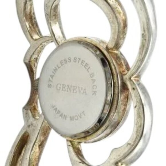 Vintage Geneva Quartz Rhinestone Clamper Watch - Picture 8 of 9